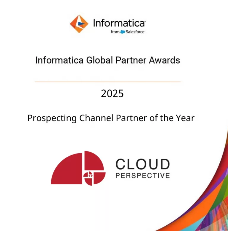 Cloud Perspective named Informatica Prospecting Partner of the Year 2025 award graphic